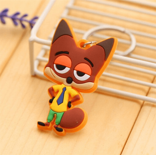 chaveiro zootopia raposa nick Pelúcia Raposa Vermelha 25cm