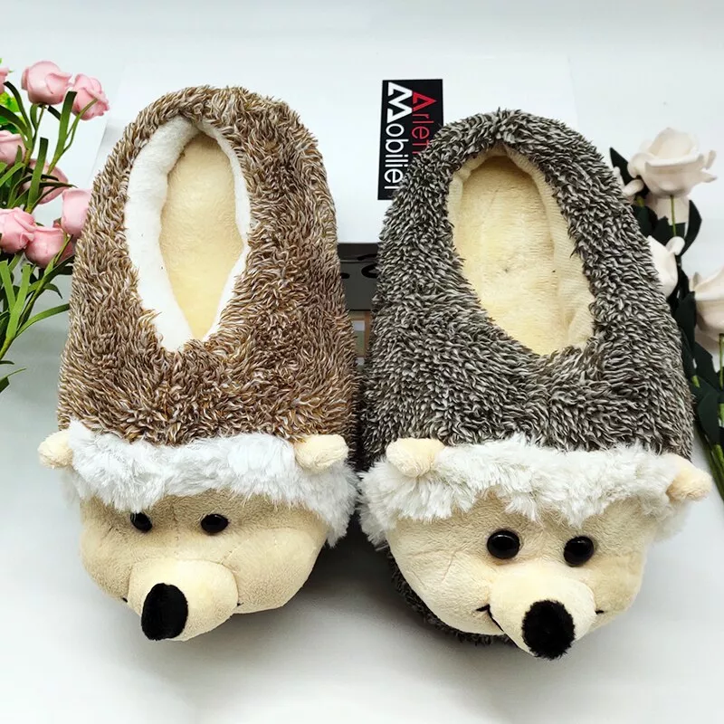 chinelos interior cao especial oferta personalizado um inverno quente Pantufa Moda feminina chinelos de inverno quente pele slides das senhoras dos homens meninos meninas casa sapatos salto plano casa interior quarto zapatilla mujer