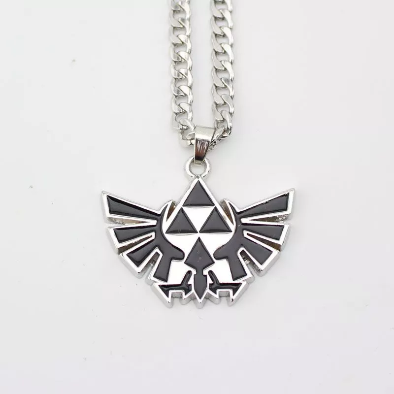 colar a lenda de zelda logo badge prata Colar Anime Soul Eater Death The Kid