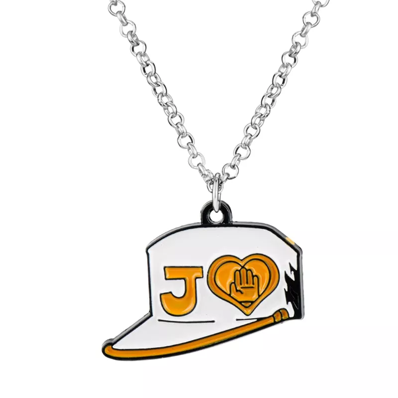 colar anime jojos bizarre adventure colar kushiro chengro s estudante Colar crânio fones de ouvido estudante pingente colar personalidade casal retro punk masculino titânio aço hip hop colar