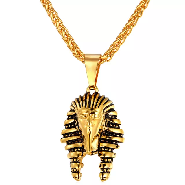 Colar Antigo Egito Faraó Dourado