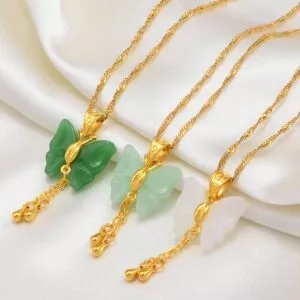 colar borboleta colares para as mulheres verde branco pedra encantos pingentes joias Divulgada 1ª imagem para 2ª temporada de Arcane.
