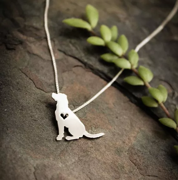 colar cachorro silhueta prata Plug Anti-Poeira Ursinho Pooh