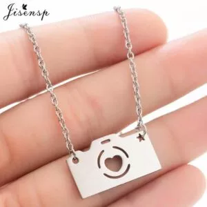 colar com pingente camera maxi colar de aco inoxidavel feminino punk joias Óculos Gojo satoru cosplay jujutsu kaisen preto acessórios traje anime adereços