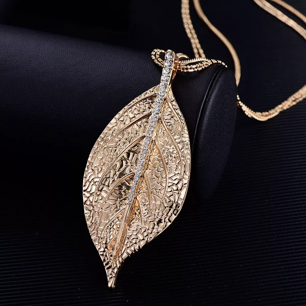 colar de prata banhado a ouro longo em camadas colar de corrente de metal Colares femininos oco flor cristal medalhão ouro prata pingente longo colar moda jóias colar mujer 2019 presente