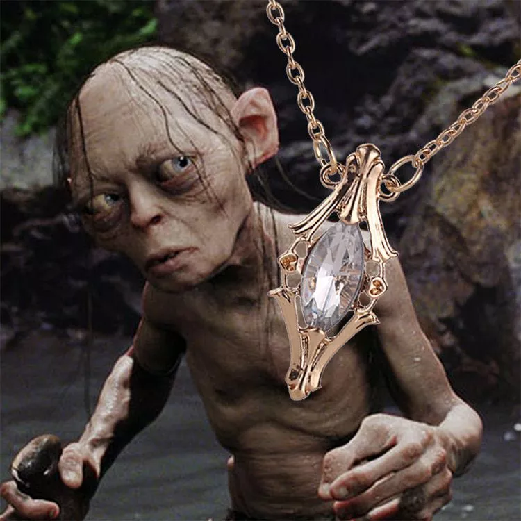 Colar Filme Senhor do Anéis Dourado