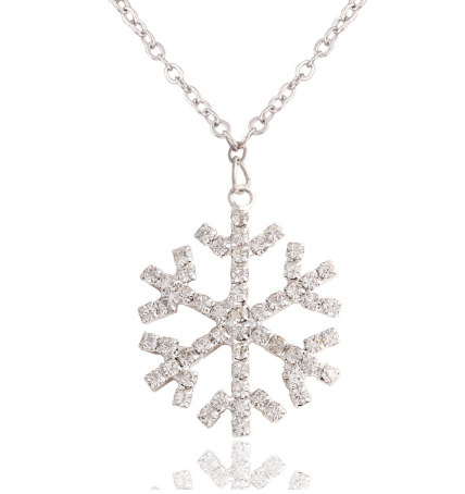 Colar Frozen Floco de Neve Elsa