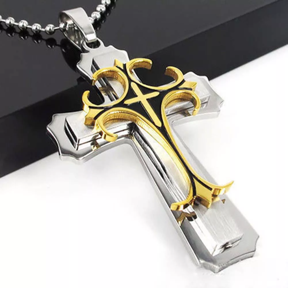 Colar Game WoW Hearthstone Cruz Dourada World of Warcraft