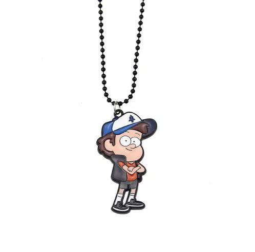 colar gravity falls dipper Broche Gravity Falls Gnomo arco-íris que vomita o pino do gnome fãs acessório à moda