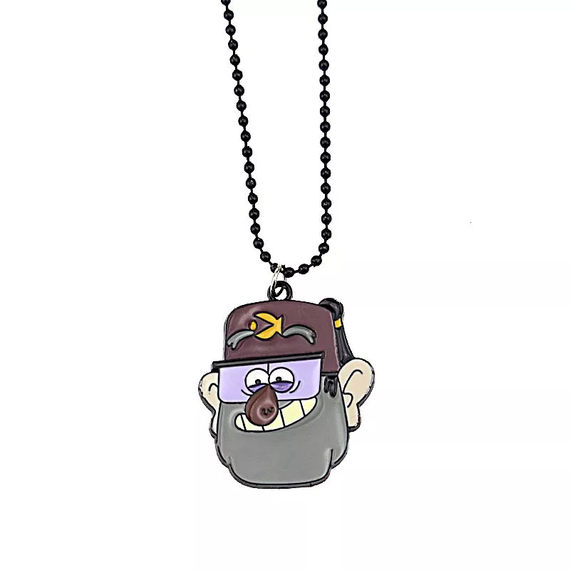 colar gravity falls gruncle stan Broche Gravity Falls Gnomo arco-íris que vomita o pino do gnome fãs acessório à moda