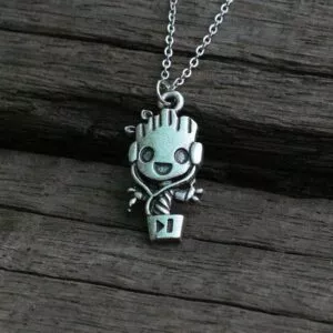 colar guardioes da galaxia groot do bebe dos pces 1 lanseus eu sou groot colar Grampos de cabelo de pérolas, grampos de cabelo em forma de folha de metal, utensílios para estilizar cabelo, 1 peça