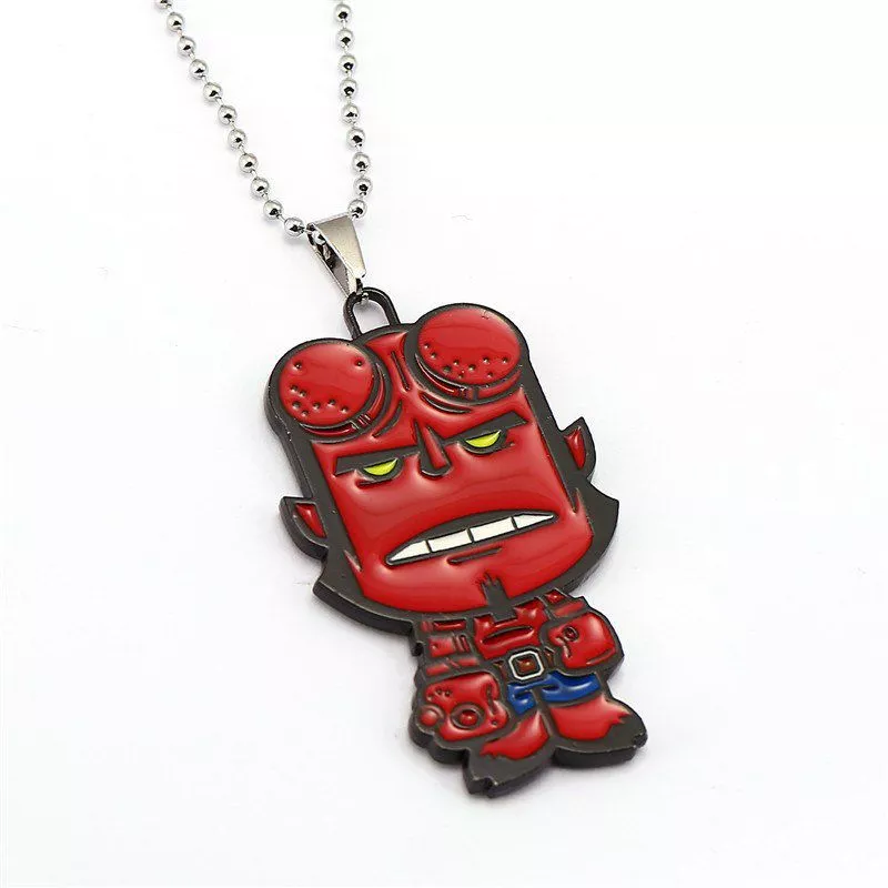 Colar Hellboy Chibi Super-Herói