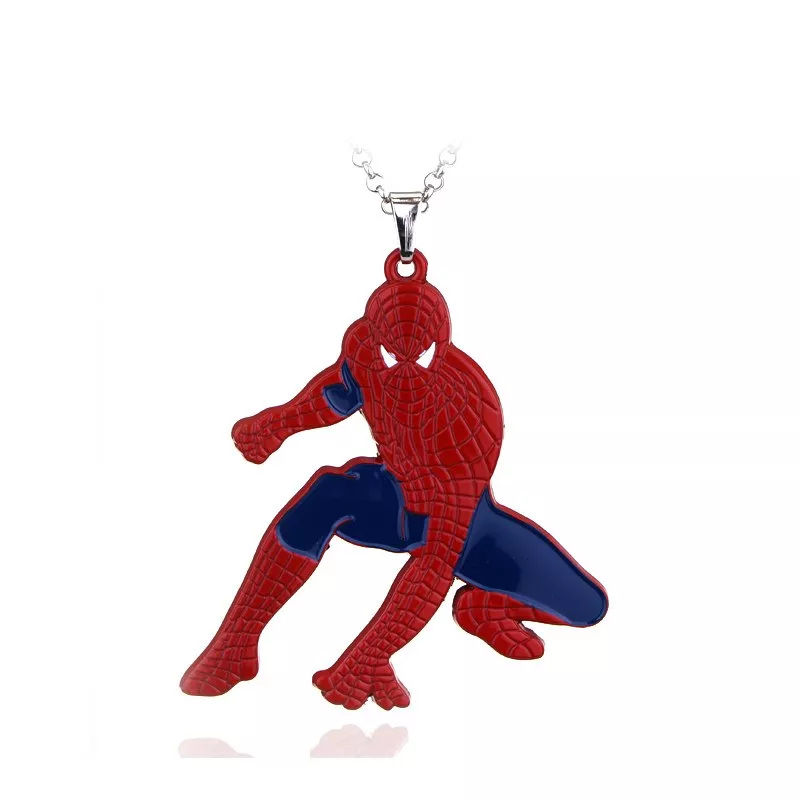 colar homem aranha spider man cartoon 12712 Colar Hellboy Chibi Super-Herói