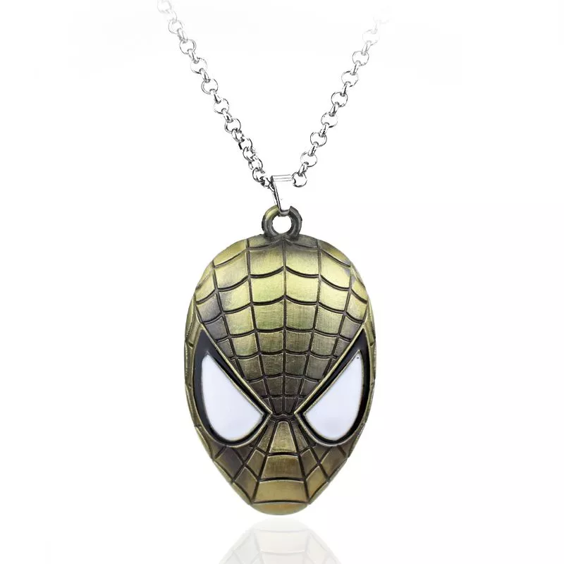 colar homem aranha spider man dourado 12612 Colar Hellboy Chibi Super-Herói