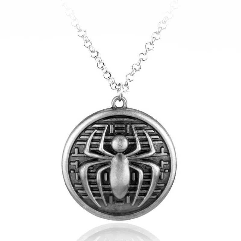 Colar Homem-Aranha Spider-Man Logo Preto #92381