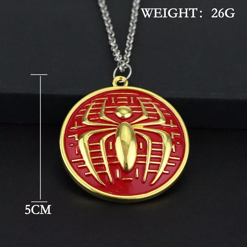 Colar Homem-Aranha Spider-Man Logo Vermelho #2382