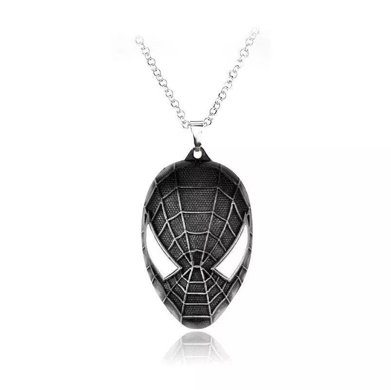Colar Homem-Aranha Spider-Man Preto #20383