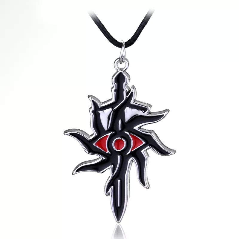 colar jogo dragon age 3 inquisicao colar punk preto espada olho mal Colar anime one piece colar leme crânio ossos ace chapéu mil navio ensolarado logotipo pingente colar collier gargantilha colar