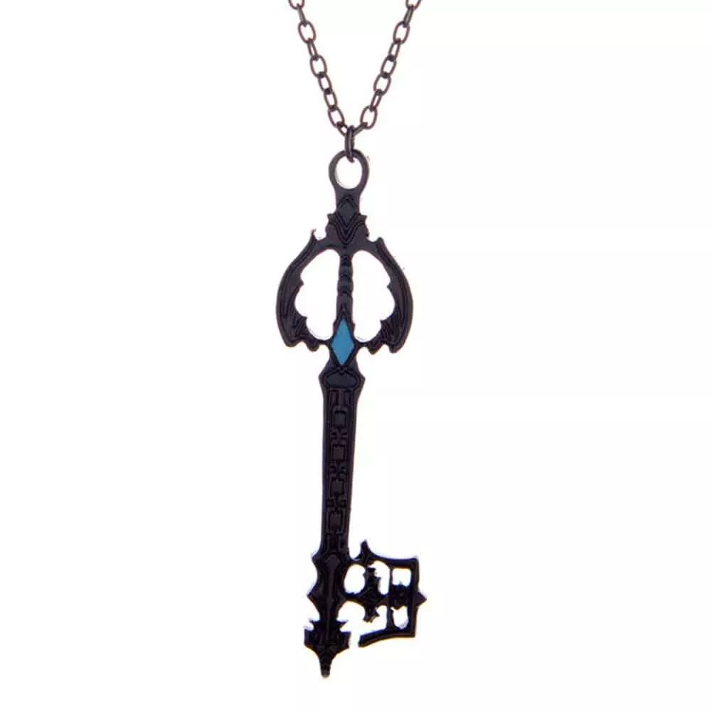 Colar Jogo Kingdom Hearts Lâmina  Preto