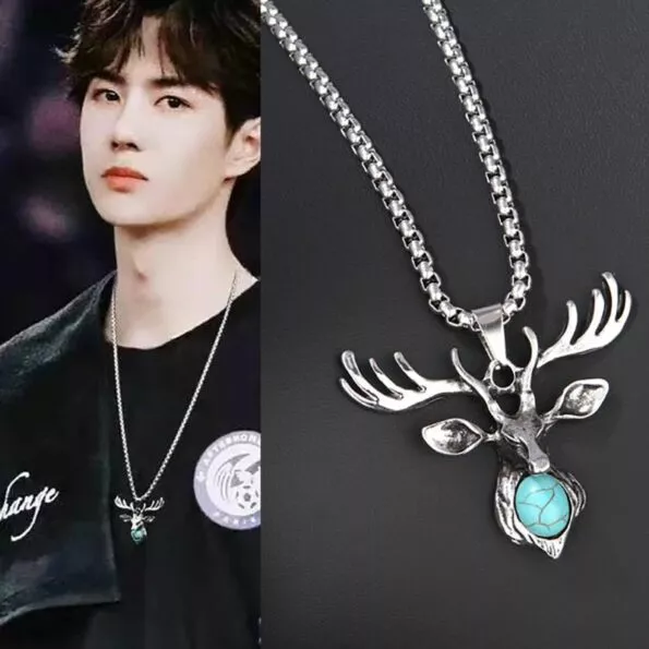 colar k pop wang yibo xiao zhan estrela com colar personalidade camisola corrente na Colar K-Pop Wang yibo xiao zhan estrela com colar personalidade camisola corrente na moda masculino hip hop legal rua fêmea longo pingente acessórios