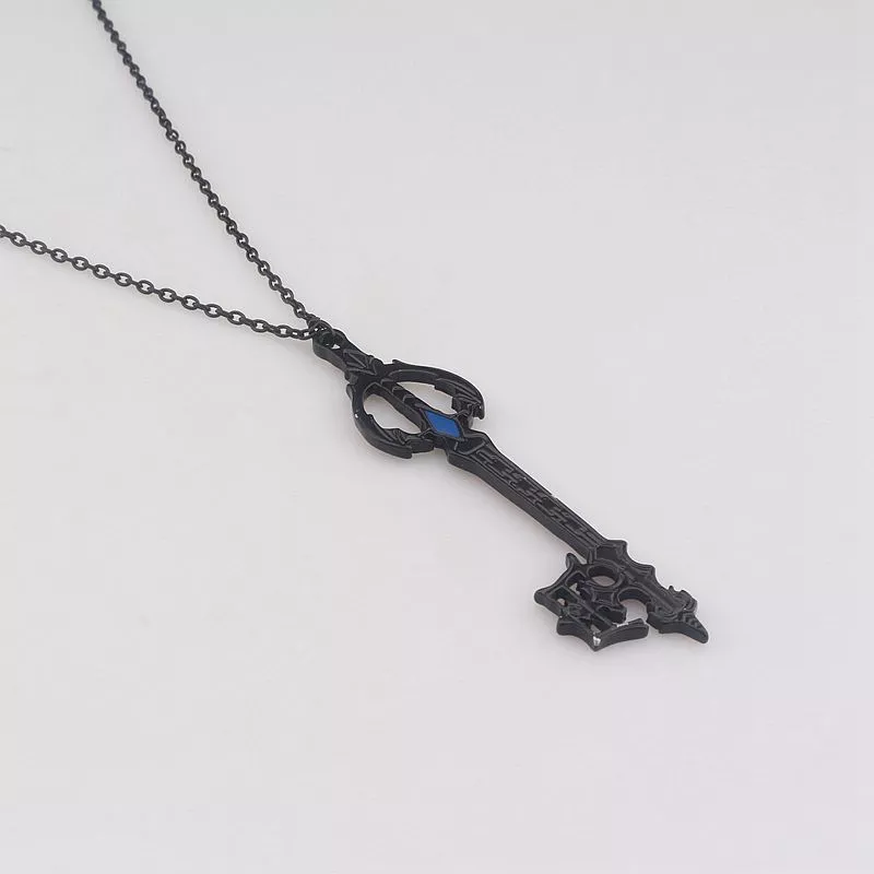 colar kingdom hearts game chave oblivion preto Colar Stranger Things colares letra executar alfabeto luz monstro pingentes para mulheres homens cosplay jóias de filme de natal