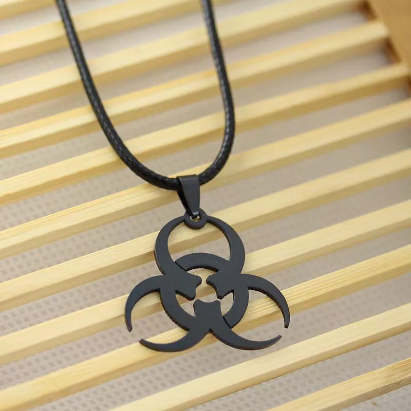 Colar Logo Resident Evil Umbrella Corporation Preto