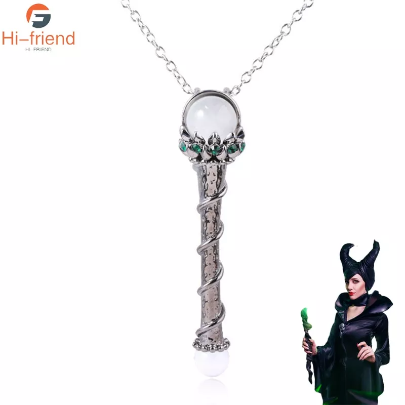 colar malevola filme maleficent colar madrinha bruxa com corrente de Estojo de lápis de mármore kawaii para meninas menino grande zíper bolsa de maquiagem de armazenamento caixa de cosméticos caneta material escolar coréia papelaria