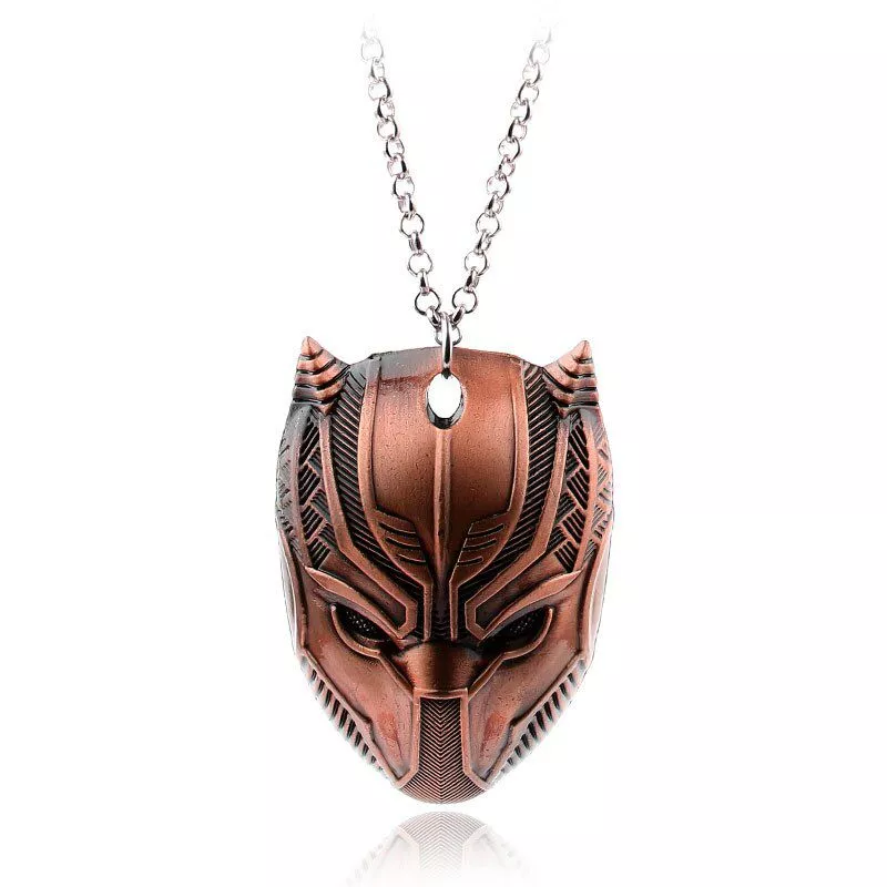 colar marvel black panther pantera negra wakanda bronze Colar Retro criativa crânio mão osso pingente hip hop estilo punk liga de bronze masculino e feminino jóias