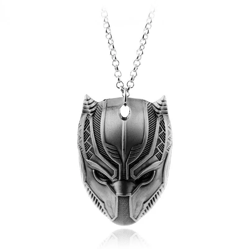 Colar Marvel Black Panther Pantera Negra Wakanda Prata