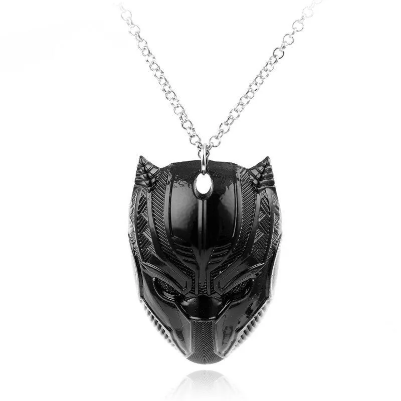 Colar Marvel Black Panther Pantera Negra Wakanda Preto