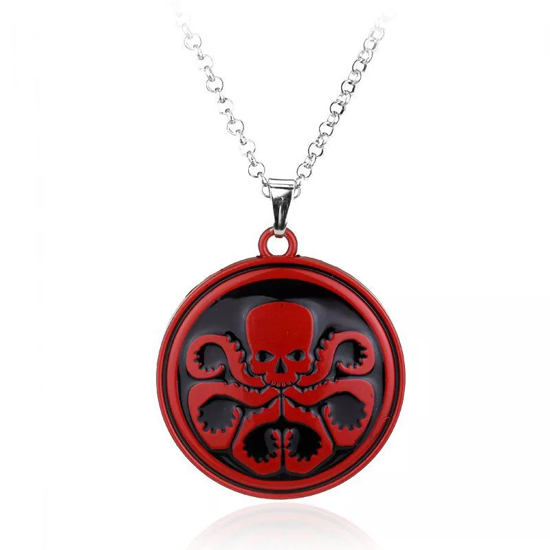 Colar Marvel Disney Agentes da Agents of SHIELD Vermelho