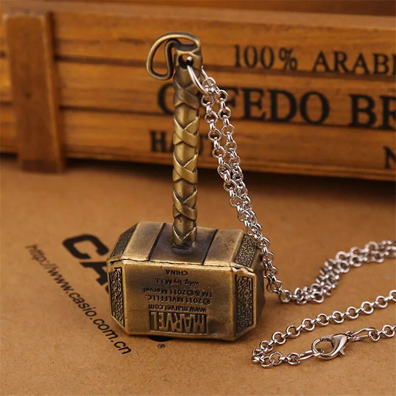 colar marvel martelo thor o mundo sombrio bronze Colar The Legend Of Zelda Link Espada Removível Dourado