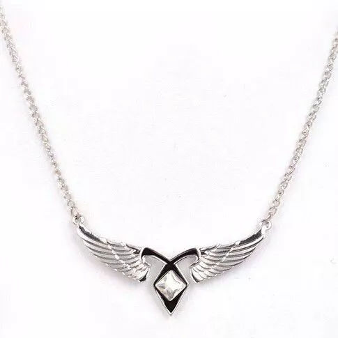 Colar Metal Instrumentos Mortais: Cidade dos Ossos Shadowhunters Asas