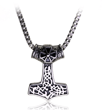 colar mjolnir viking Colar Anime Berserk símbolo colar o guerreiro louco da mitologia viking nórdico chaveiro pingente moda jóias