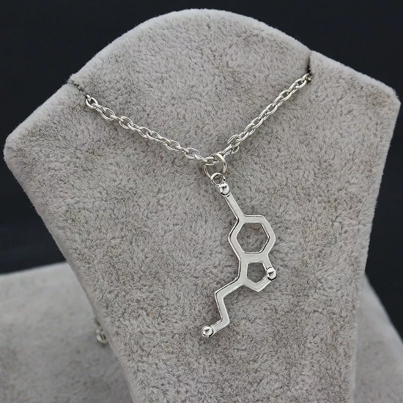Colar Molécula  Dopamina Serotonina Molécula Sortido