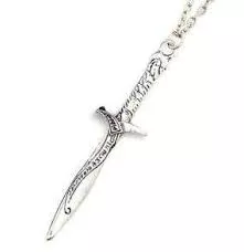 Colar O Hobbit Bilbo Baggins Espada Prata