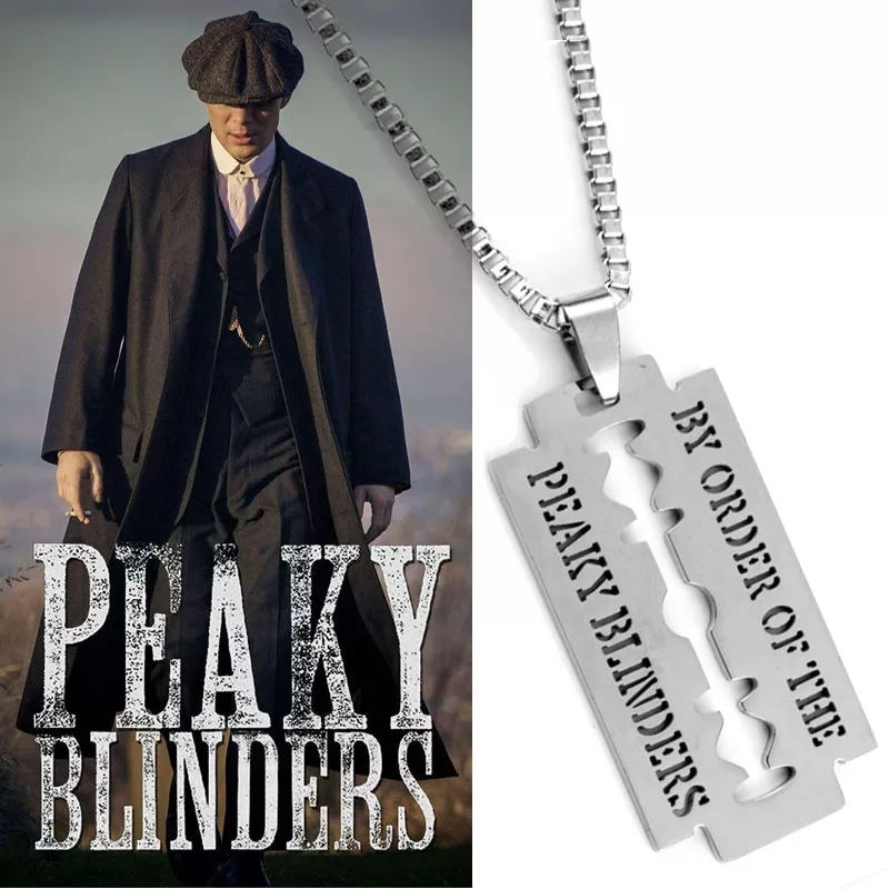 colar peaky blinders colar de aco inoxidavel lamina de barbear pingentes colar de Brinco Unisex Coreano Meninos Caras Brincos Do Parafuso Prisioneiro Do Punk Cadeia Longa Rodada Círculo Pingente de Aço Inoxidável Mulheres Homens Hipster Grunge Acessório