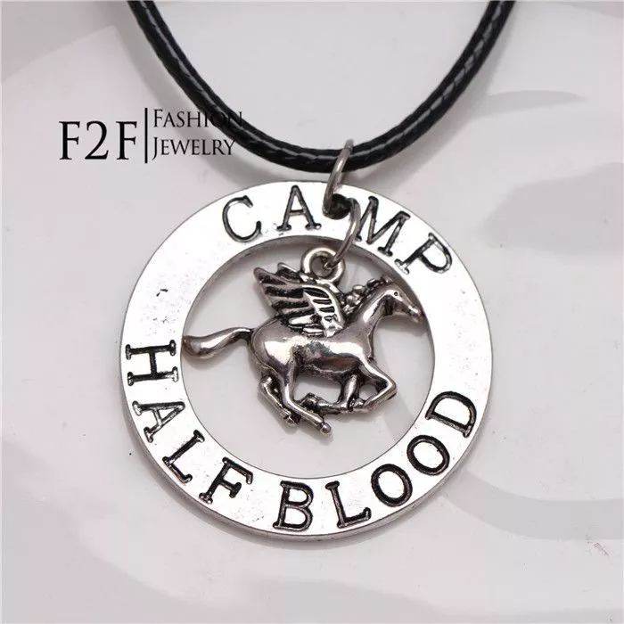 Colar Percy Jackson Ladrão de Raios Mar de Monstros Camp Half Blood Prata