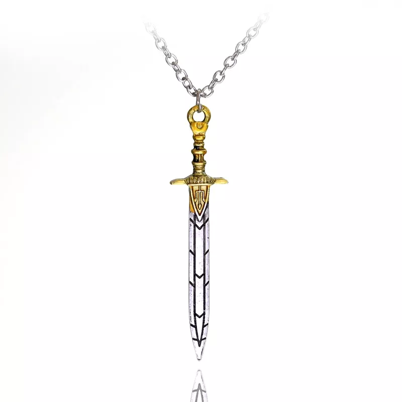 Colar Percy Jackson Sea Of Monsters Sword Pendant Necklace For Men Women Movie Jewelry