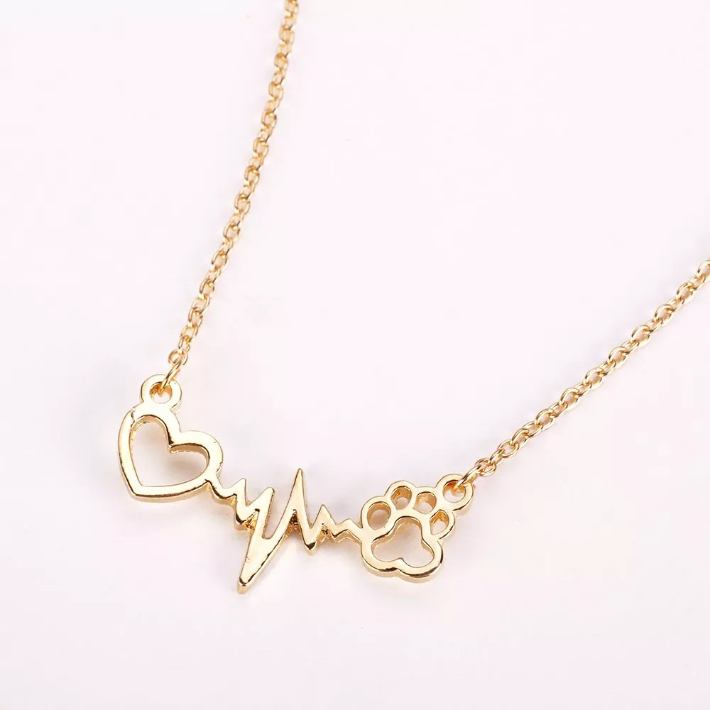 Colar Pets Dogs Lovers Dourado