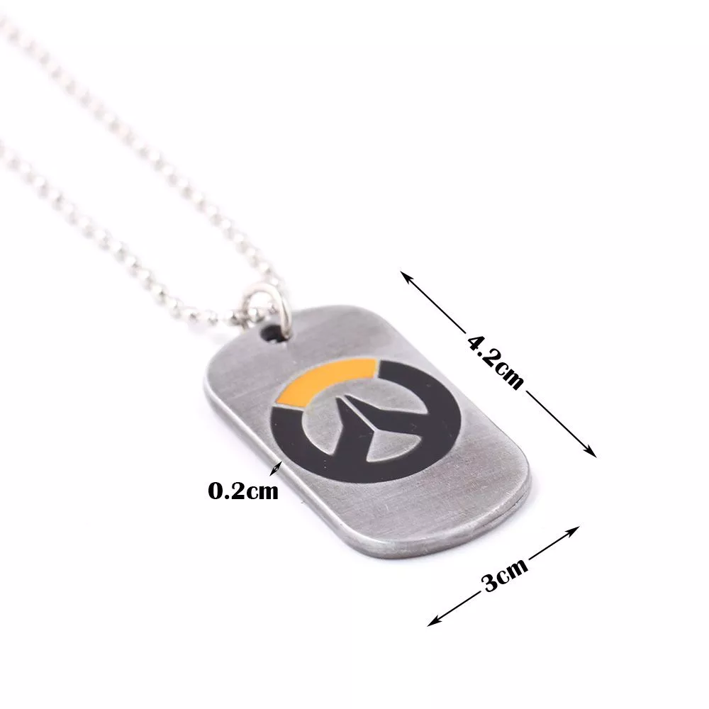 colar pingente overwatch Colar K-Pop Wang yibo xiao zhan estrela com colar personalidade camisola corrente na moda masculino hip hop legal rua fêmea longo pingente acessórios