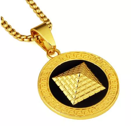 colar piramide egipcia 2 Colar Egipcio Egito fab deusa egípcia colar prata cor/cor ouro asa correntes ankh bib wicca pagão jóias egito religião #220206