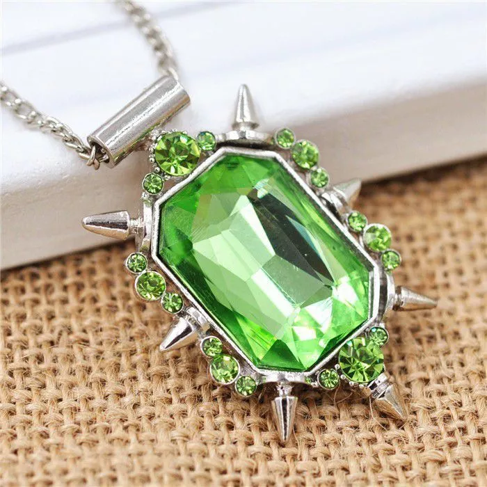 Colar Série ABC Disney Once Upon a Time Zelena Oz Bruxa Má do Oeste Verde