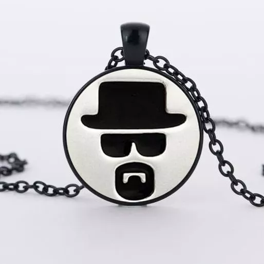 colar serie breaking bad heisenberg 002 Colar borboleta colares para as mulheres verde branco pedra encantos pingentes jóias aniversário festa de casamento acessórios #002536