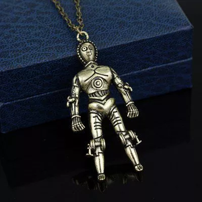 colar star wars Ultimo jedi c3 po Colar Star Wars Último Jedi C3-PO