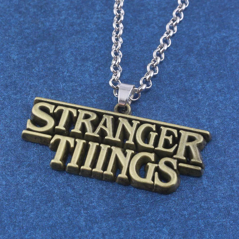 colar stranger things dourado Colar Dinossauro Prata Dourado Bronze