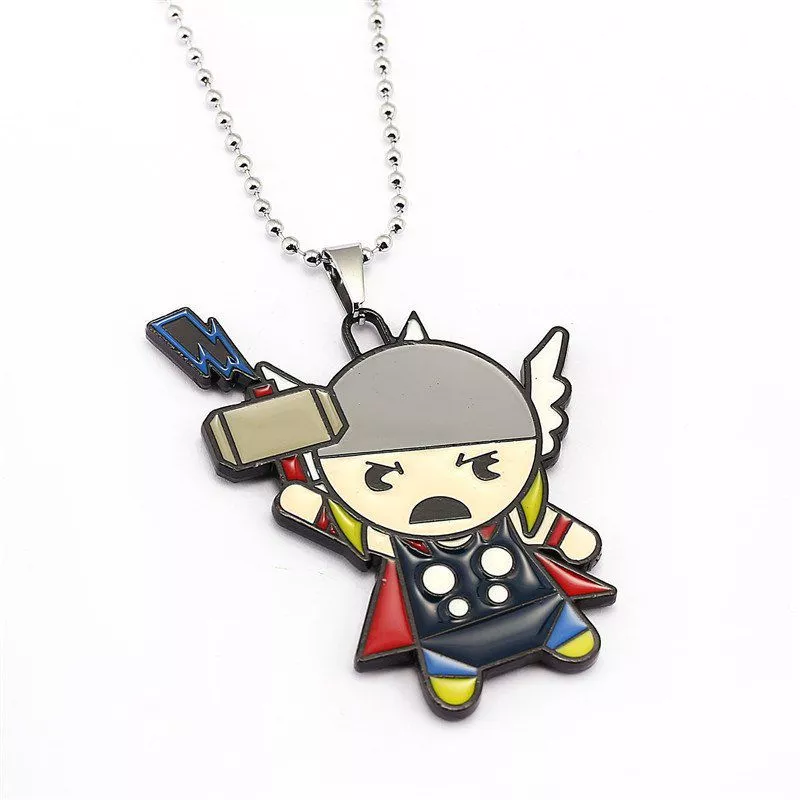 colar thor vingadores avengers chibi super heroi Colar Card Captor Sakura Anime Rosa Flor