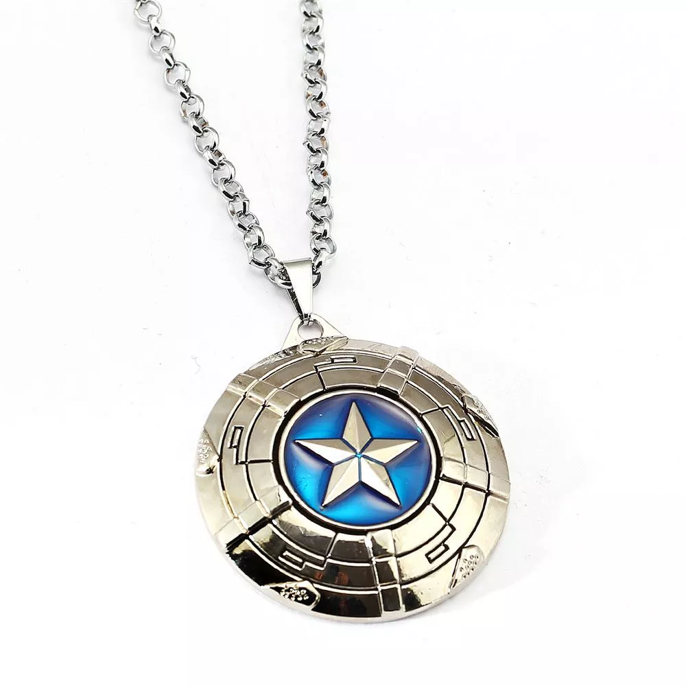 colar vingadores marvel capitao america escudo prata 2 Carteira Capitão America Escudo Marvel Vingadores