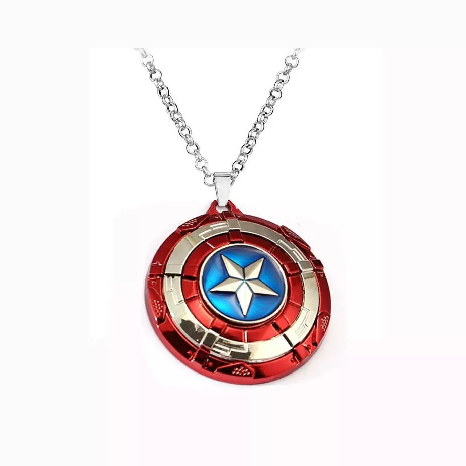 colar vingadores marvel capitao america escudo Colar Filme Nova Guardiões da Galáxia Metal #01