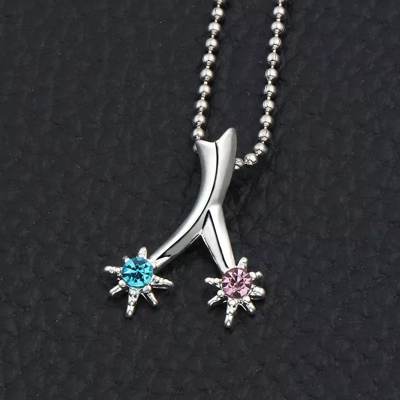 Colar Your Name tachibana taki miyamizu mitsuha comet colar estrela cristal gargantilha colar maxi grânulo corrente colar bijoux femme